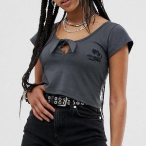 bundle sale • 2/$20 • ASOS SACRED HAWK • scorpion tie front crop top
